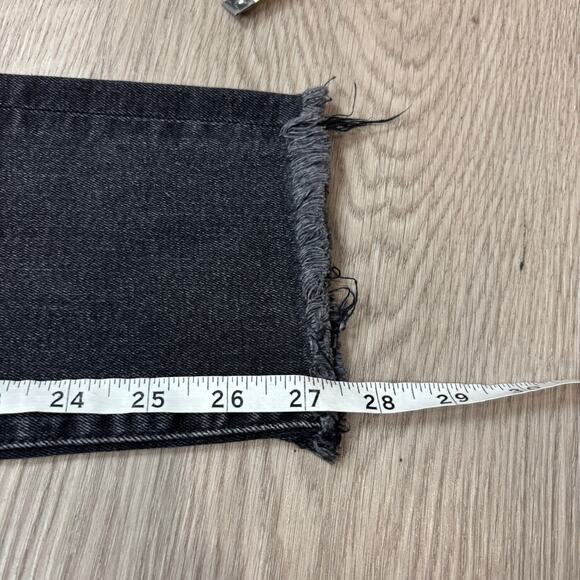 Mother High Waisted Looker Ankle Fray Jeans in Night Hawk Women's 25 - Picture 9 of 13